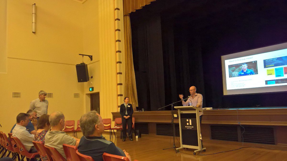 wimmeracma's tweet photo. Q&A at first #carpcontrol meeting in Horsham @VicFisheries @VicEWH https://t.co/kVJr9oXsuq