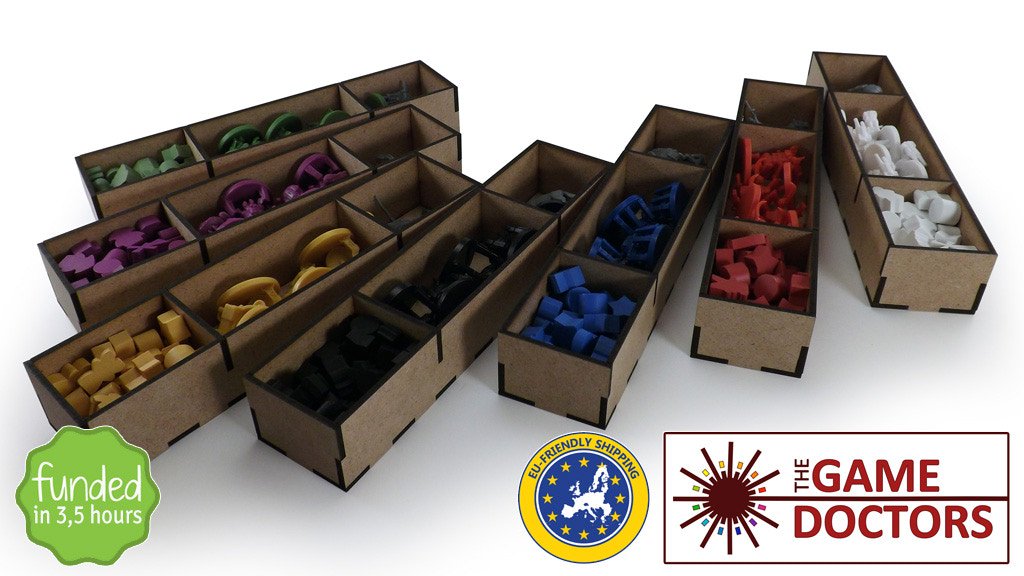 falkojaeger's tweet photo. Check out our custom board game inserts on Kickstarter! Funded in less than 4 hours. Signal boosts appreciated :) https://t.co/D61cpr3TUn https://t.co/eCHOPwlsNd