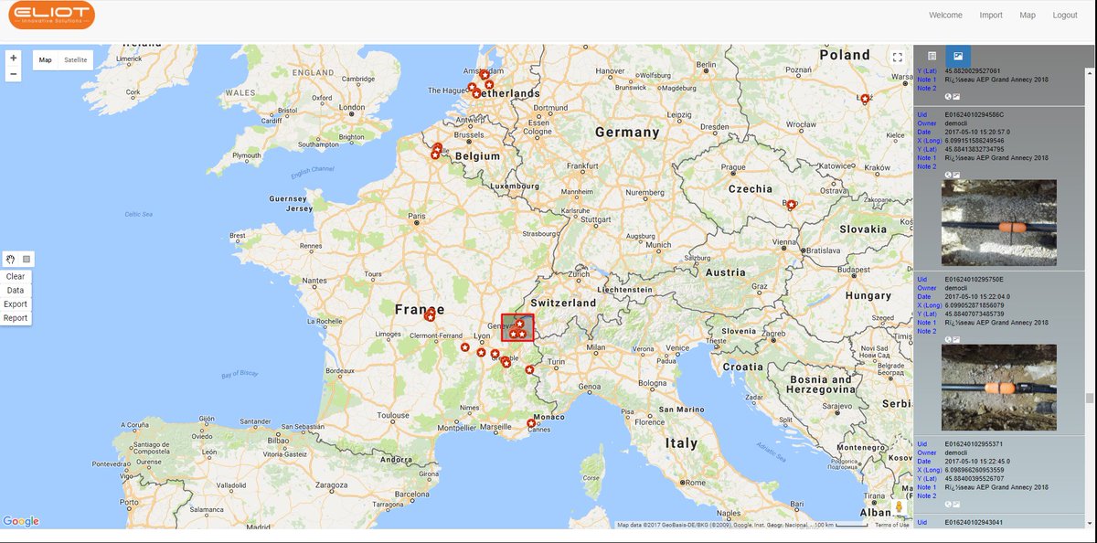 ELIOT_solutions's tweet photo. [A LIRE SUR INTERTAS] "Eliot présente son nouveau service en ligne : le SIGLIVE" https://t.co/aybUJ8KtSj #geolocalisation #tracabilite #RFID https://t.co/2IQp6mOvEN