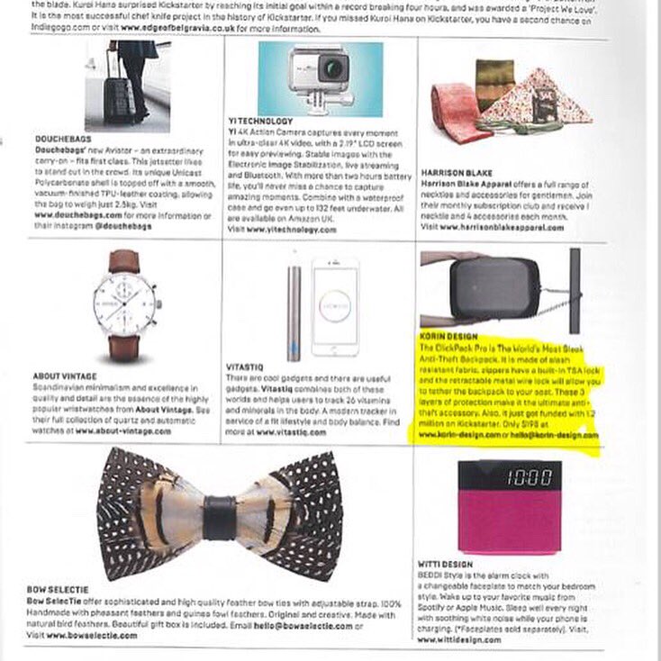 KorinDesign's tweet image. Thanks for featuring us! #wired #Clickpackpro #backpack