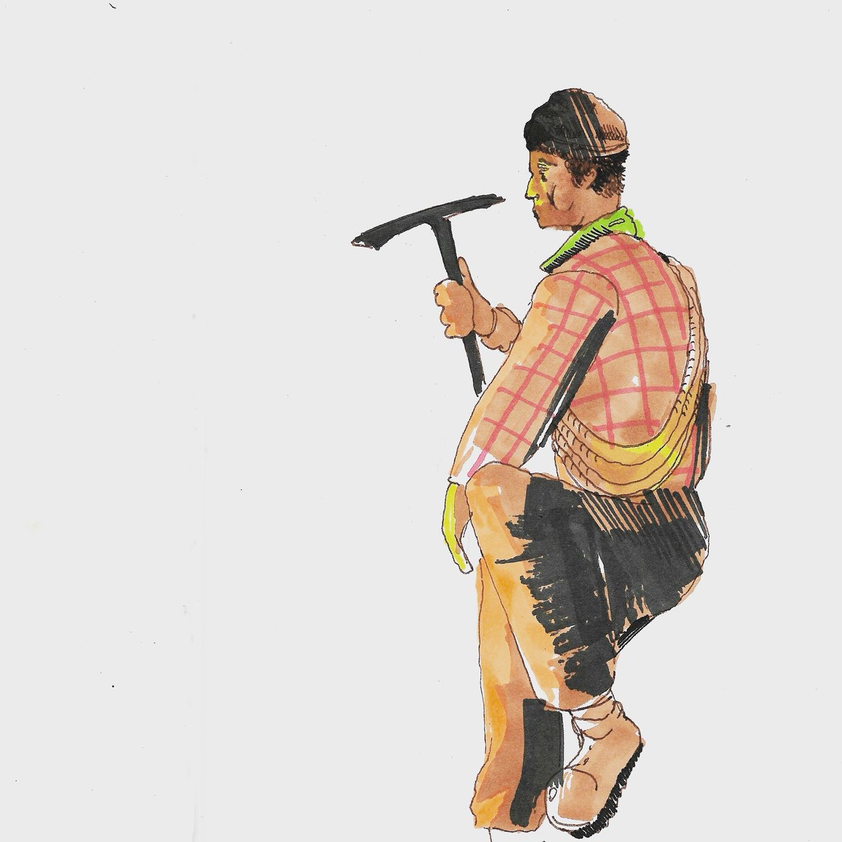 Titherj's tweet image. Hike up that Monday cliff face campers.