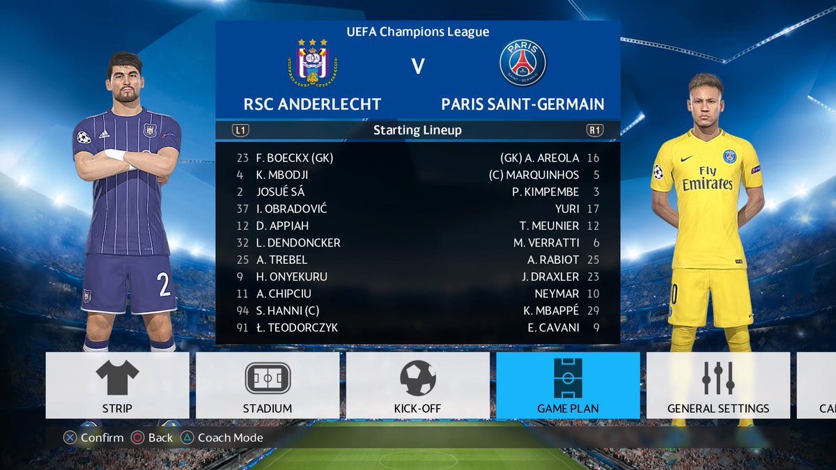 <a href="/ChampionsLeague/">UEFA Champions League</a> And 2 of Europe's best are in action on Wednesday! Barcelona host Olympiakos whilst PSG travel to Belgium to face Anderlecht.