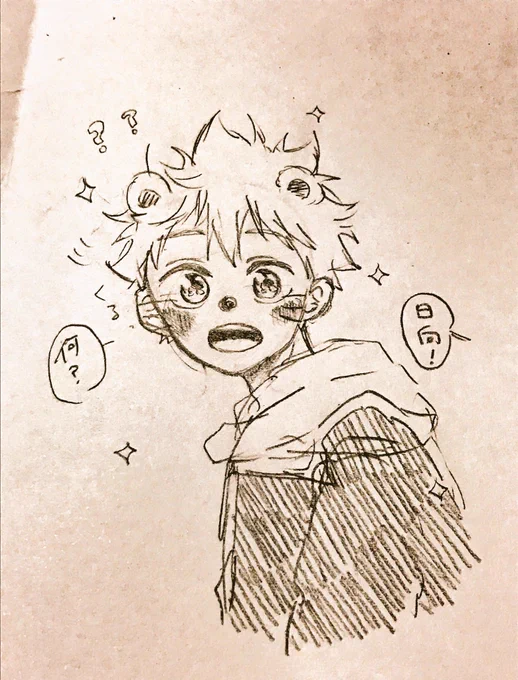 テスト中に描いたSNOW風日向くんやで 
