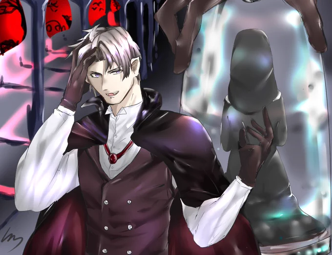 #おだてさにハロウィン企画
へしさに※女審神者シスター
悪魔へし切長谷部
お邪魔します! 