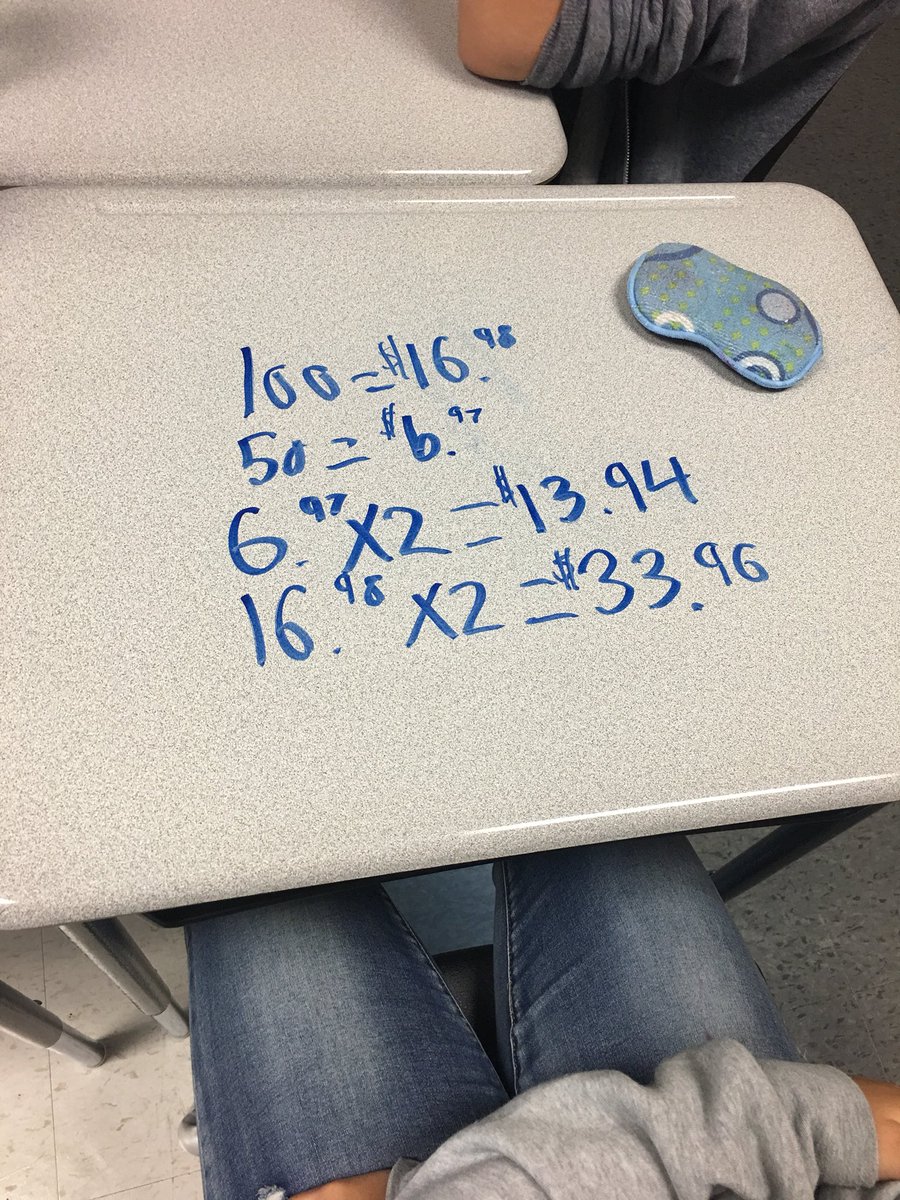 JayJogee's tweet photo. Low prices? 8B has you figured out! Exploring rates through real life contexts @SpringbrookPS #EngageMath #our3act #peelmath https://t.co/eJjcfV7FdV