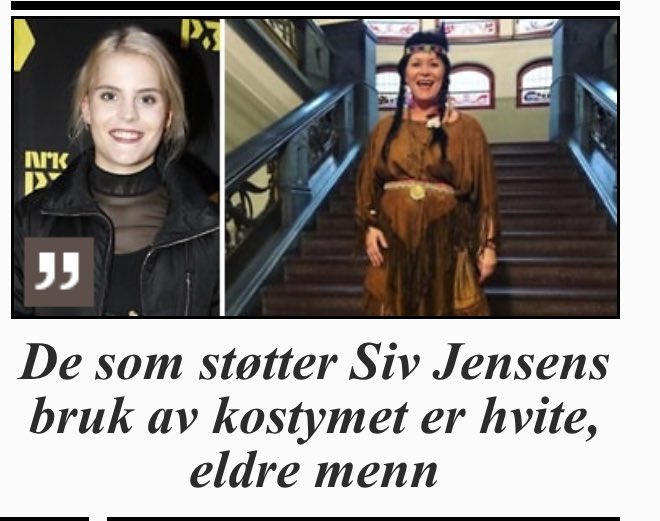 kjetilba's tweet photo. Jeg lurer på om dette er første gang @HadiaTajik er omtalt som hvit, eldre mann. https://t.co/2dlWc5C8yu