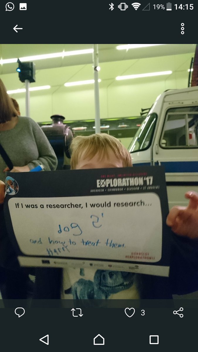 ClaireDunn01's tweet photo. @StConval Harry wins #explorathon17 competition with his ideas of what he would like to research. #nevertooyoung #steminthegenes 😂 https://t.co/tmlqxSuZos