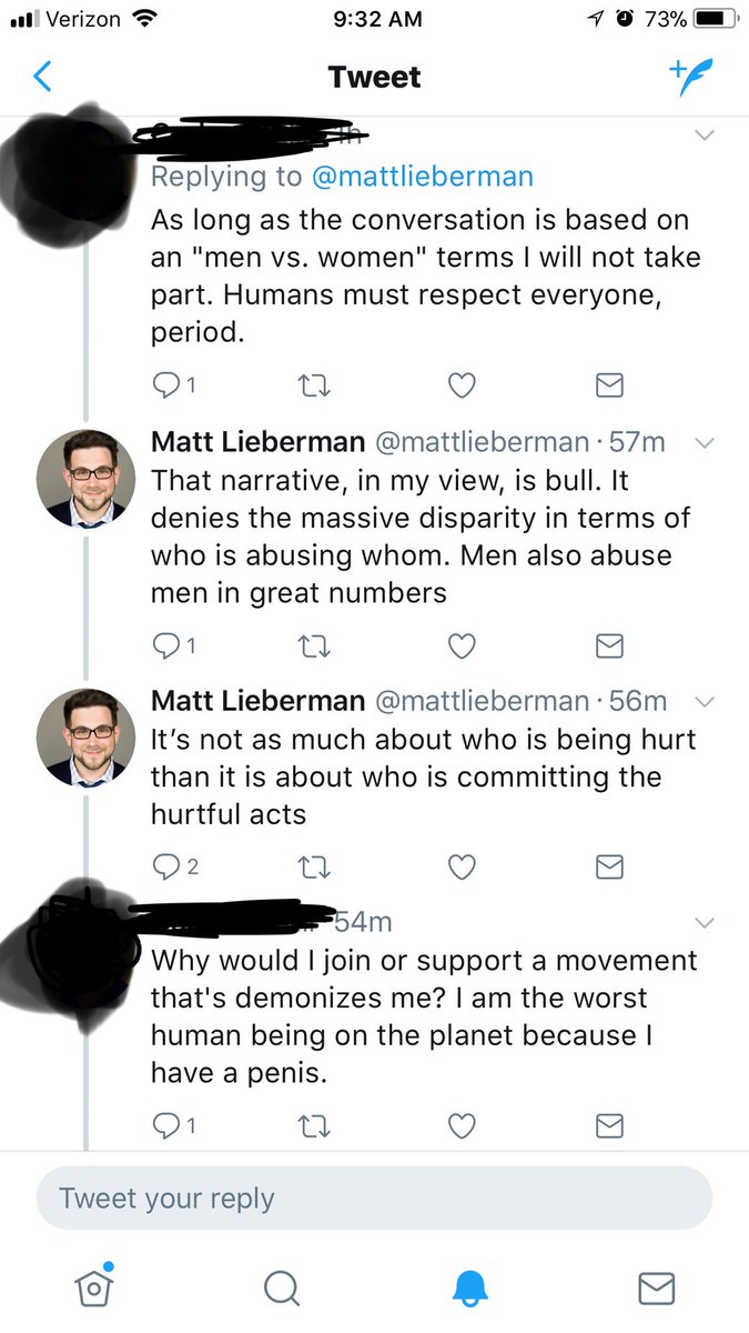 mattlieberman's tweet photo. To anyone responding to anti-harassment posts with fragile male ego BS: https://t.co/l7hltBPFAl