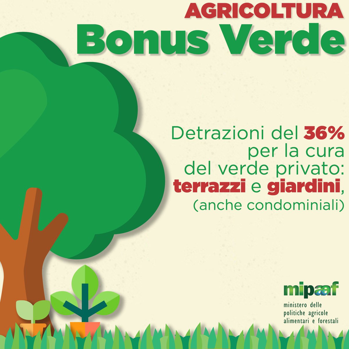 Al via #bonusverde: detrazioni del 36% per la cura giardini e terrazzi. Misura contro l'inquinamento e opportunità per nostro florovivaismo