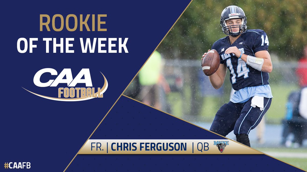 .<a href="/BlackBearsFB/">Maine Football</a> QB Chris Ferguson completed 18-of-28 passes for 214 yards and a career-high 5️⃣ touchdowns

bit.ly/2geZQDj