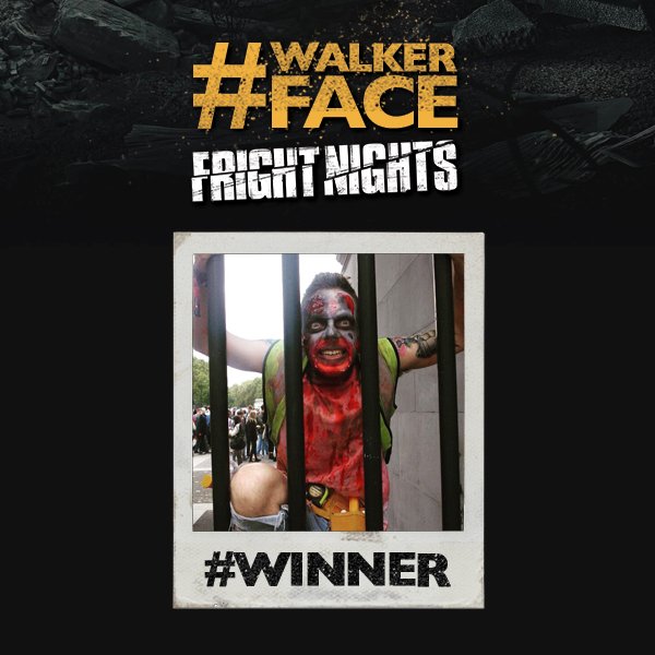 THORPEPARK's tweet photo. Congrats @ZombieRocker86- you’ve won 2 tix to the 100th ep of The Walking Dead! For your chance to win, tweet us with your #WalkerFace! https://t.co/U68TJEyxJ0