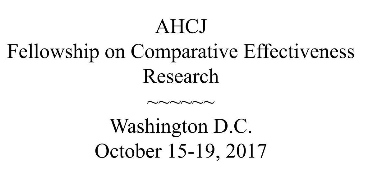 elliotthaut's tweet photo. @AHCJ Excited to speak with 2017 fellows at @PCORI on topic "How does #ComparativeEffectivenessResearch get used by key stakeholders?" @joevselby https://t.co/b4nKDYkjjA