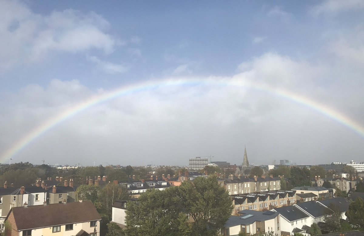 Janetsrobinson's tweet photo. A pretty stormy sky #opheliahurricane #ophelia #ranelagh https://t.co/dFXM1gOlm1