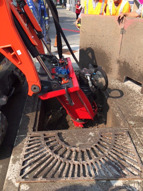 Feconllc's tweet photo. Some #Stumpex #stumpremoval on demo last week. Our Stumpex is great for municipalities needing stump removal in high-traffic areas! https://t.co/mHVGemwduo