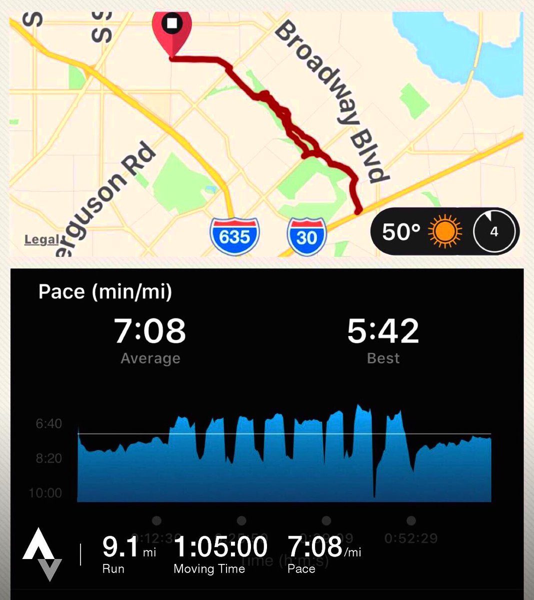 MarkDClements's tweet photo. Closed track on #TrackMonday means running 8x800โs on the Duck Creek Trail. #marathontraining #forthegloryofGod #stravarun @dallasmarathon https://t.co/TRE2X9m0RQ