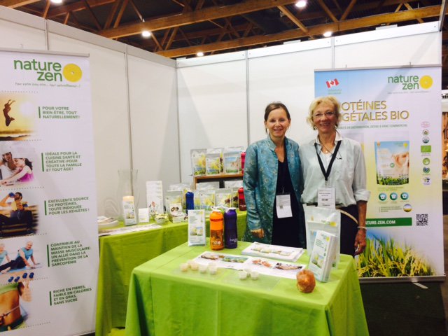 QuebecBeneluxUE's tweet photo. Naturzen et Biodelice, deux entreprises du Québec présentent à #BIOXPO-#Vitasana, le salon pour et les professionnels du secteur #bio https://t.co/UKmXee8452