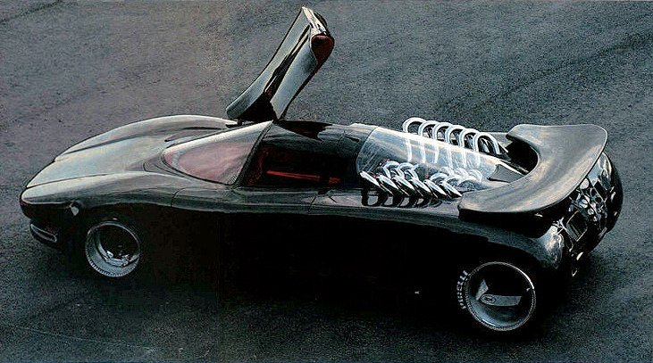 LienhardRacing's tweet photo. #MidengineMonday 

Sbarro Osmos, 1989. A mid-engined concept powered by a #Jaguar #V12 engine which had hub-less wheels https://t.co/uH4QjBSJdd