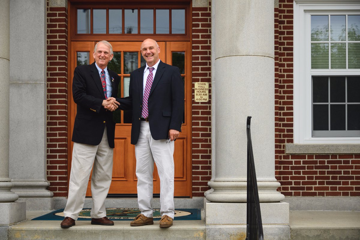 StoningtonFirst's tweet photo. Introducing the 2017 Stonington First slate! Reelect First Selectman Rob Simmons &amp; bring John Prue to the selectman team. https://t.co/qTT4ebKldL