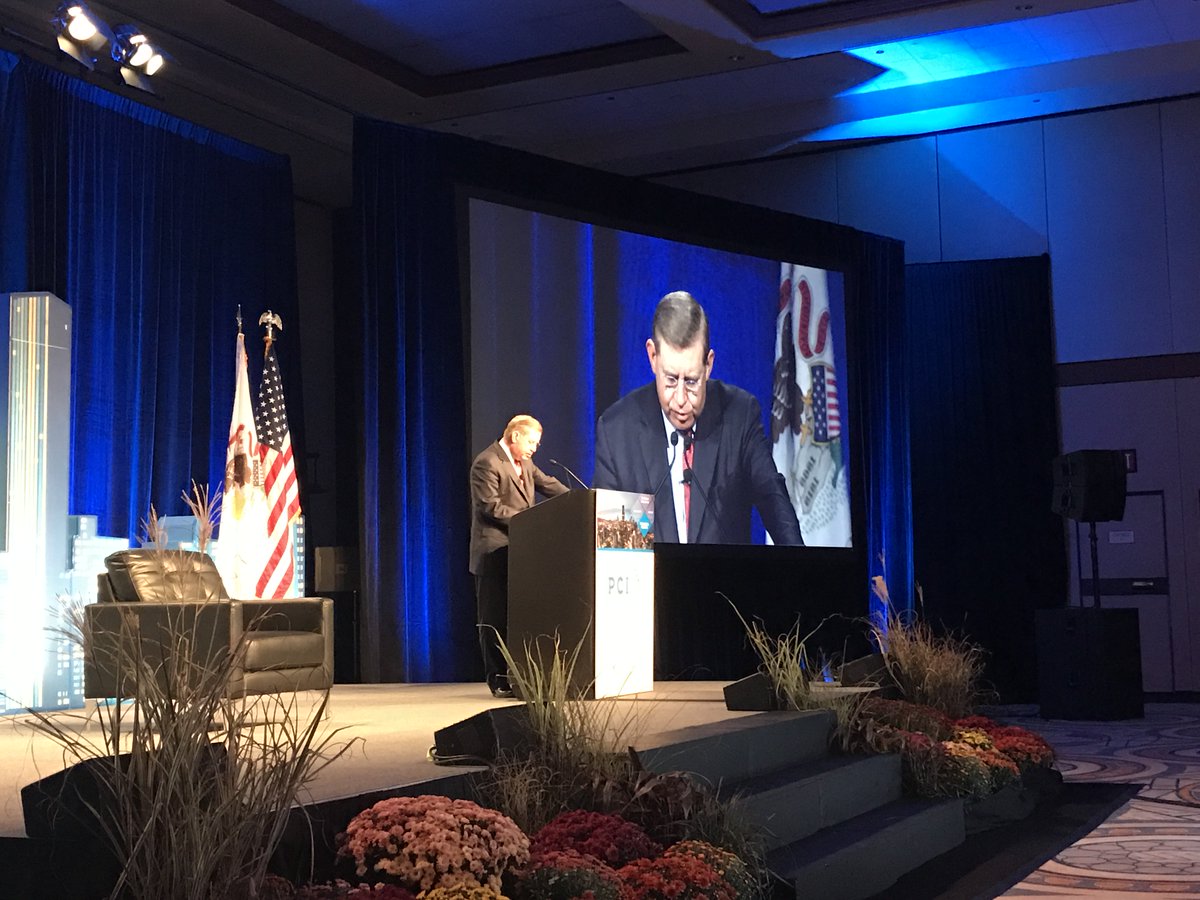 TeamAPCIA's tweet photo. We can't throw away what we have learned from the past. - PCI CEO David Sampson #PCIAM17 #innovation #disruption #risk #pcindustry https://t.co/ViOQu76I9t