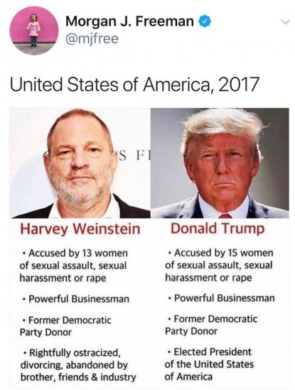 Limportant_fr's tweet photo. Le terrible tweet de Morgan Freeman  #Trump https://t.co/qAzRt3r3fO