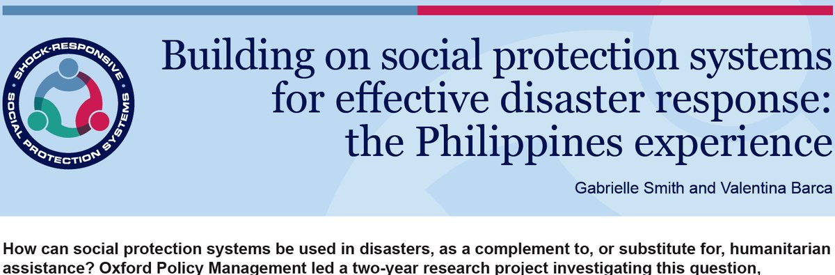 FCDOResearch's tweet photo. Case study on using emergency cash transfers after Typhoon Haiyan https://t.co/Pm3QiMVg5K #Philippines #Disasters #SocialProtection https://t.co/Os5OAGkDwe