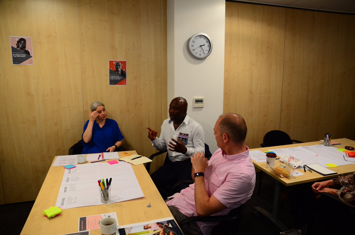 Service Designers and professional Coaches discussing Coach4Care at today's workshop