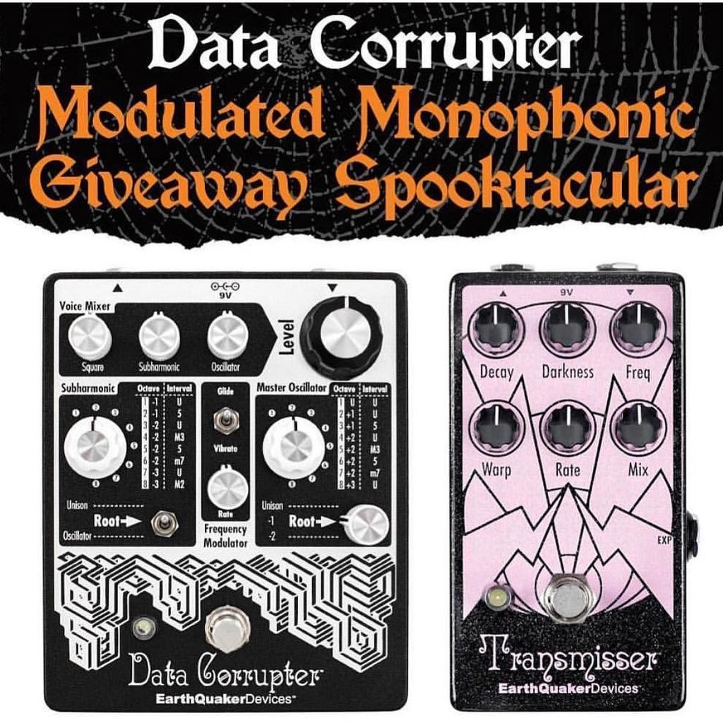 EarthQuakerDev's tweet photo. Congratulations to Mike D., winner of last week’s #modulatedmonophonicgiveawayspooktacular! Stay tuned for another chance to win a #datacor… https://t.co/HUh5Dvfa3Z