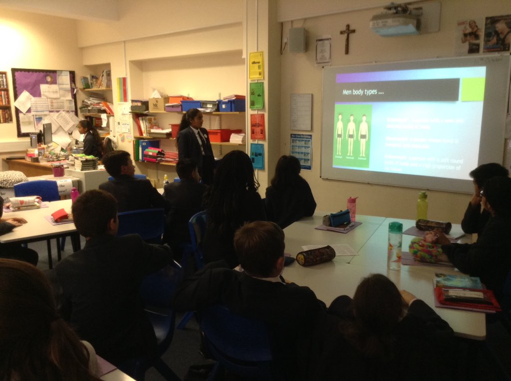 Year 7 have been teaching Year 6 about the media and how it can affect body image #smsc #media #bodyimage