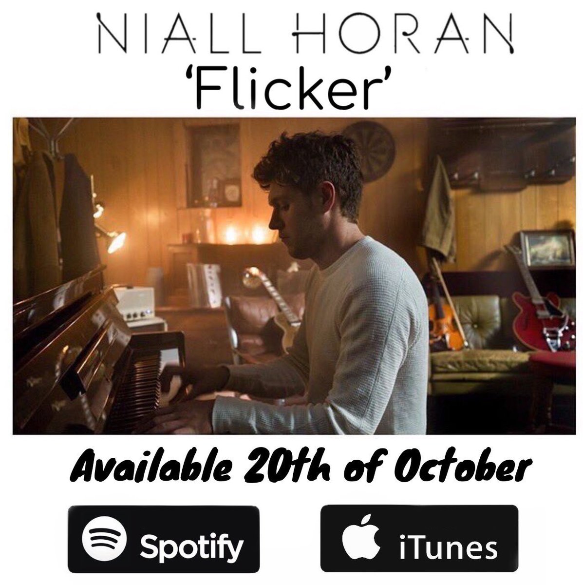 FlickerTour2018's tweet photo. During the wait for the album, you can print flyers and do some promo on your country! (Flyer by @njhoranlovers) https://t.co/BqREeYIG88