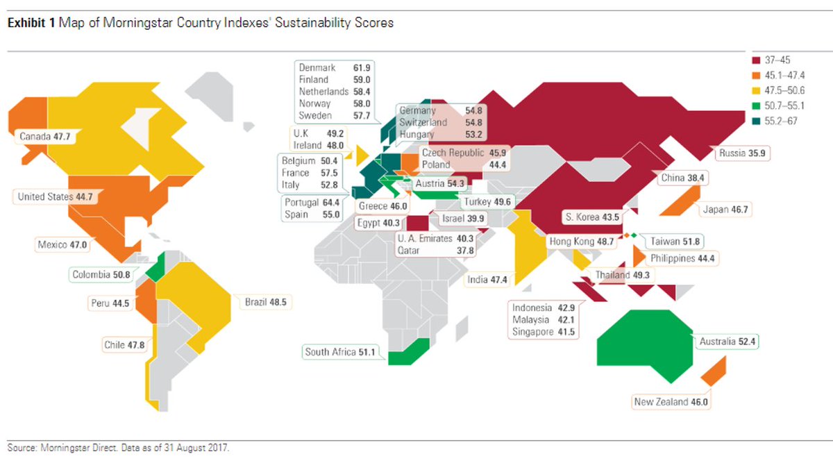 Atlas Morningstar de l'investissement responsable : les pays nordiques et la zone euro en tête bit.ly/2yrosD7 #ISR #ESG