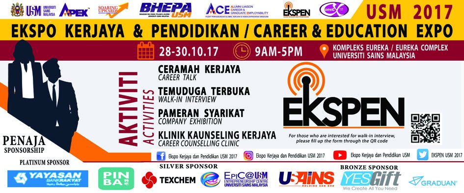EKSPENUSM's tweet photo. #Ekspen17 #Convex17 #TogetherEveryoneAchievesMore
👨🎓Save the date👩🎓 https://t.co/6srj2zpVkL