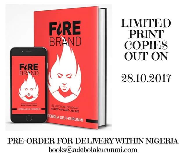Books_by_ddk's tweet photo. To pre-order print copies of #Firebrand,  mail books@adebolakurunmi.com. Early bird discount on till 21.10.17! 
Pls RT
#BooksbyDDK https://t.co/6pMOcCatJr