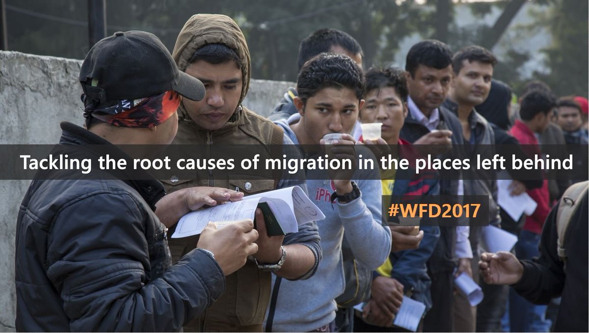 IWMI_'s tweet photo. What are the root causes of #migration in the places left behind? IWMI DG #ClaudiaSadoff writes: @EURACTIV #WFD2017 https://t.co/MV8Sa4Fbpl https://t.co/bgUpeUQPZc