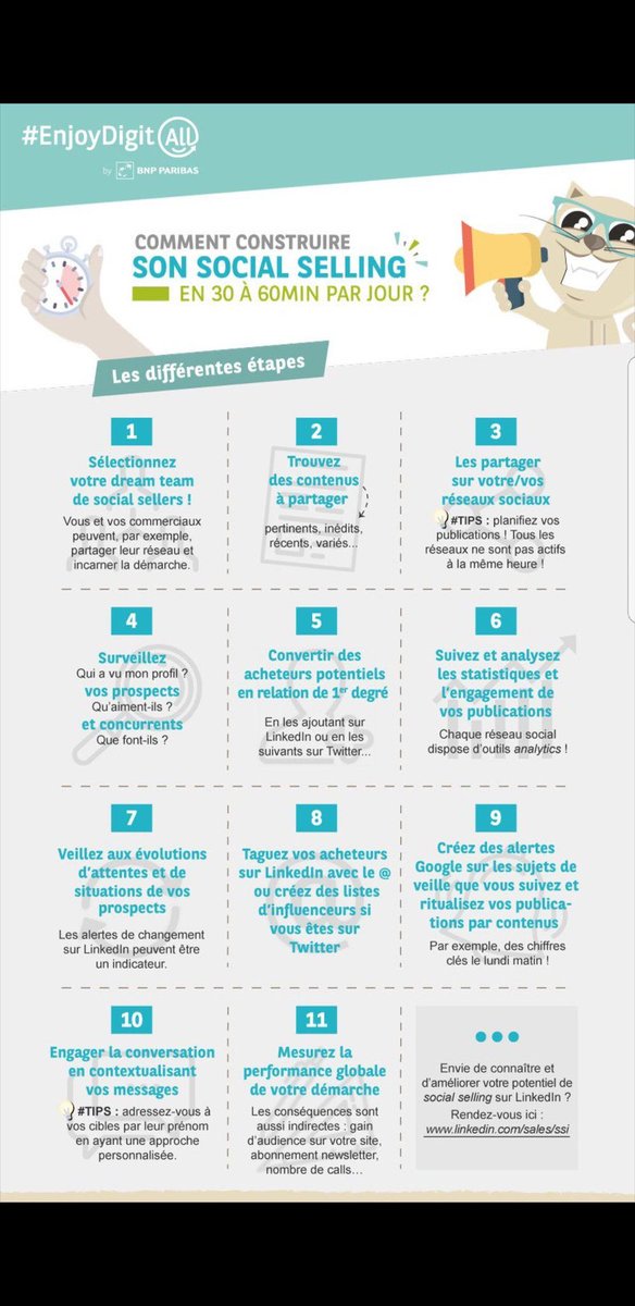 AnthonyRochand's tweet photo. Construire son #SocialSelling en 30 à 60 minutes par jours, les étapes ... #SocialMedia https://t.co/l04O3TaibM