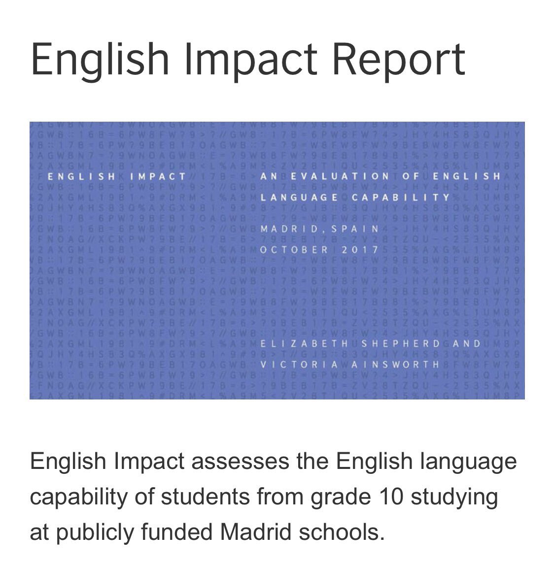 vainsworth_'s tweet photo. @BritishCouncil #EnglishImpact launched today in Madrid! https://t.co/BCeWZVeW5k https://t.co/Mz4vQmmKWC
