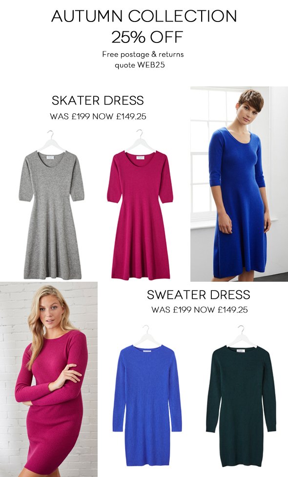 Denner cashmere dresses Clearance