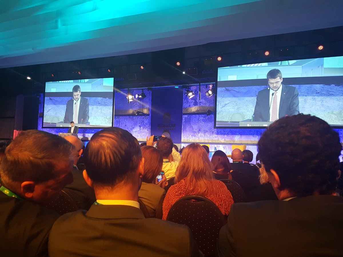 audsgrace's tweet photo. @himsseurope #EU2017EE #eHealthTallinn @JevgeniO Minister of Health, Estonia opening address at 'Health in the Digital Society' in Tallin. https://t.co/hfTjedV3Lw