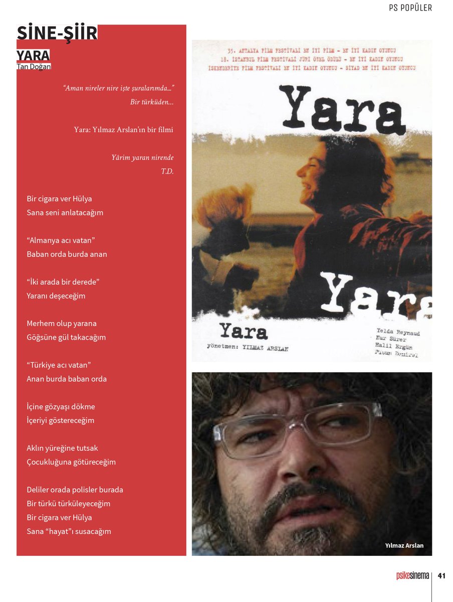 PS POPÜLER
SİNE-ŞİİR 

Psikesinema, Sayı 13 - Tan Doğan