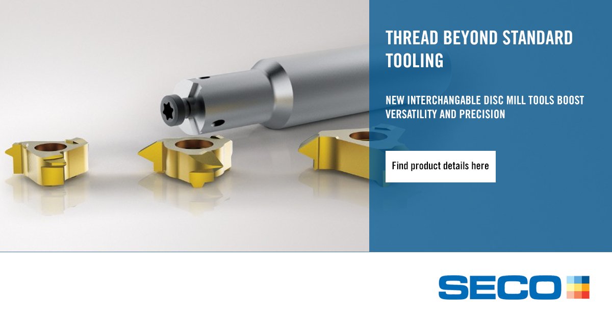 SecoToolsIN's tweet photo. NEW INTERCHANGEABLE #DISCMILLTOOLS BOOST VERSATILITY AND PRECISION. #SecotoolsIN. Click here https://t.co/PYVIdVV4FW for more details. https://t.co/9B1c6LNSu6