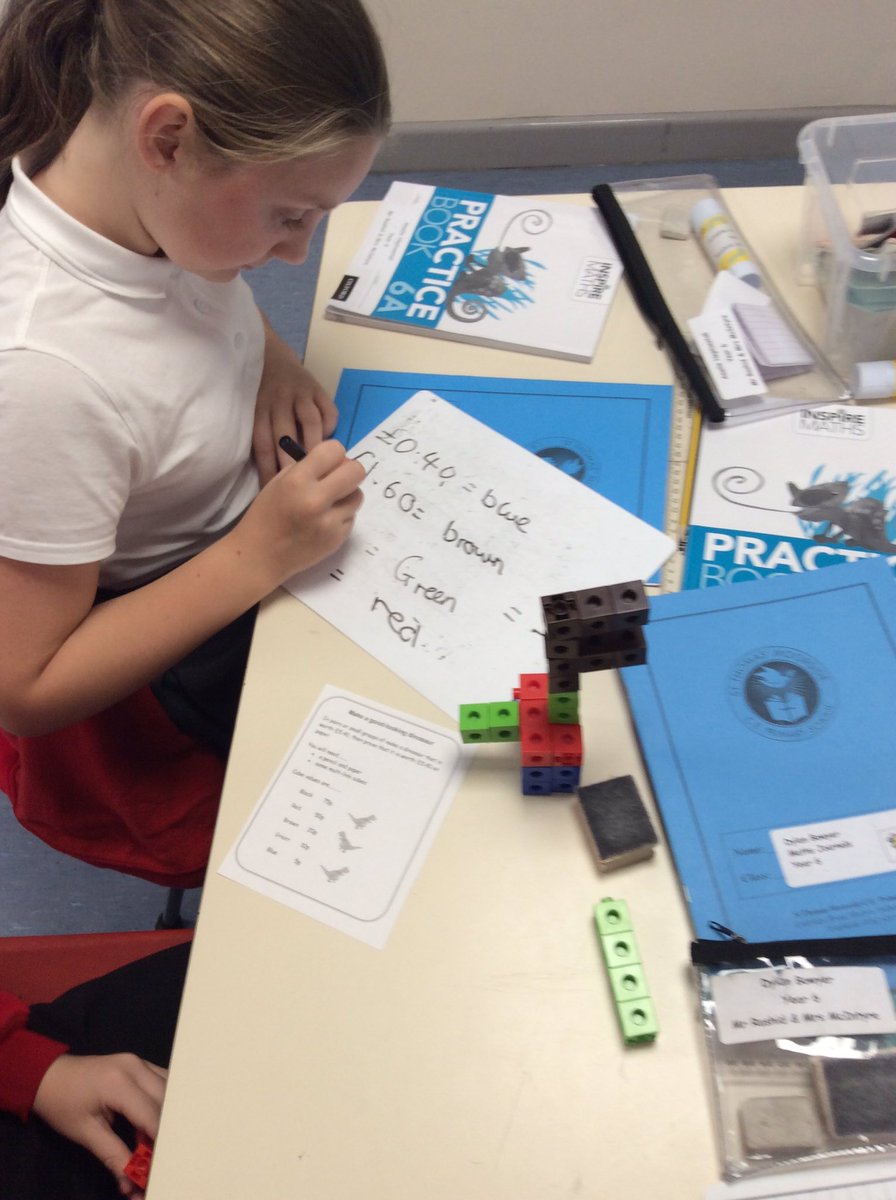 dove_shell_fed's tweet photo. Year 6 used their mathematical problem solving skills to make a good looking dinosaur worth £5.40. #DSF #DSFStTYear6 https://t.co/Iue15k9uLK