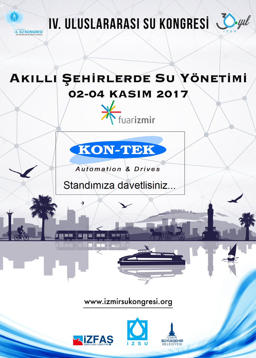 4. Uluslararası Su Kongresindeki standımızda sizleri de aramızda görmekten mutluluk duyarız…