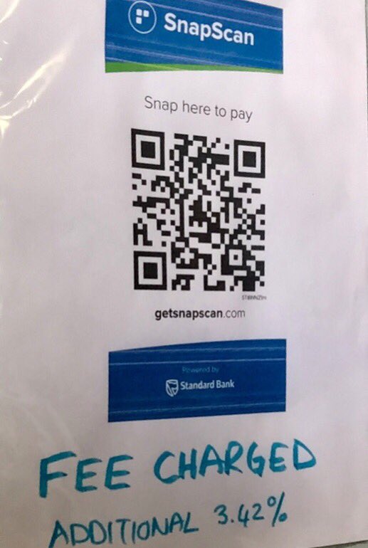 TheStaffie's tweet photo. @SnapScanSupport @Mastercard @Visa @StandardBankZA is this acceptable practice? Taken at one of your merchants in Milnerton #pasa #snapscan https://t.co/Q1FIfnIdPi