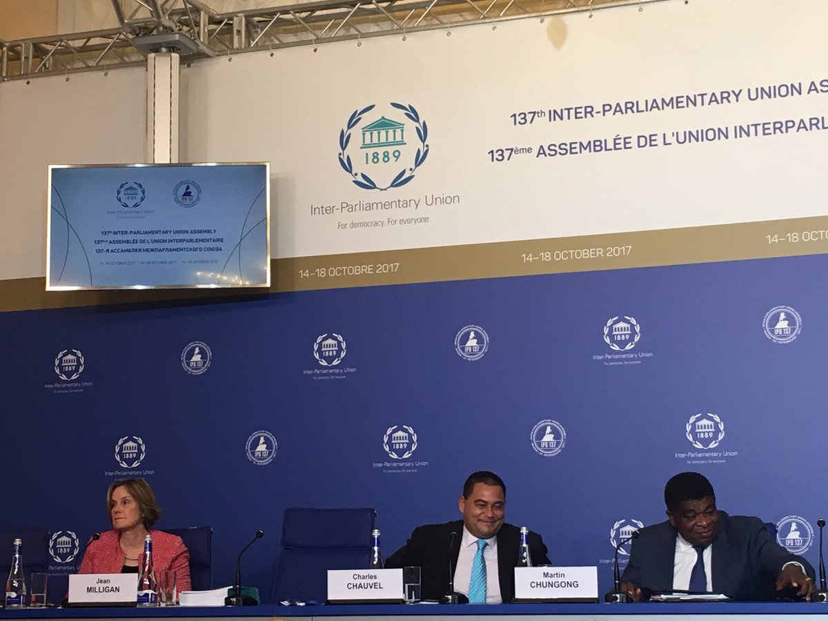 IPUparliament's tweet photo. And with that the #GPR2017 press conference closes. #IPU137

If there are any questions, don't hesitate to contact us via Twitter. https://t.co/SpuEZFUSNv