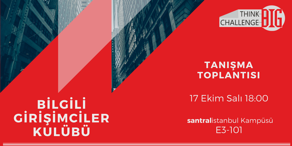 BİLGİ’li Girişimciler Kulübü Tanışma Toplantısı yarın santralistanbul Kampüsü’nde. bit.ly/2icPE2D