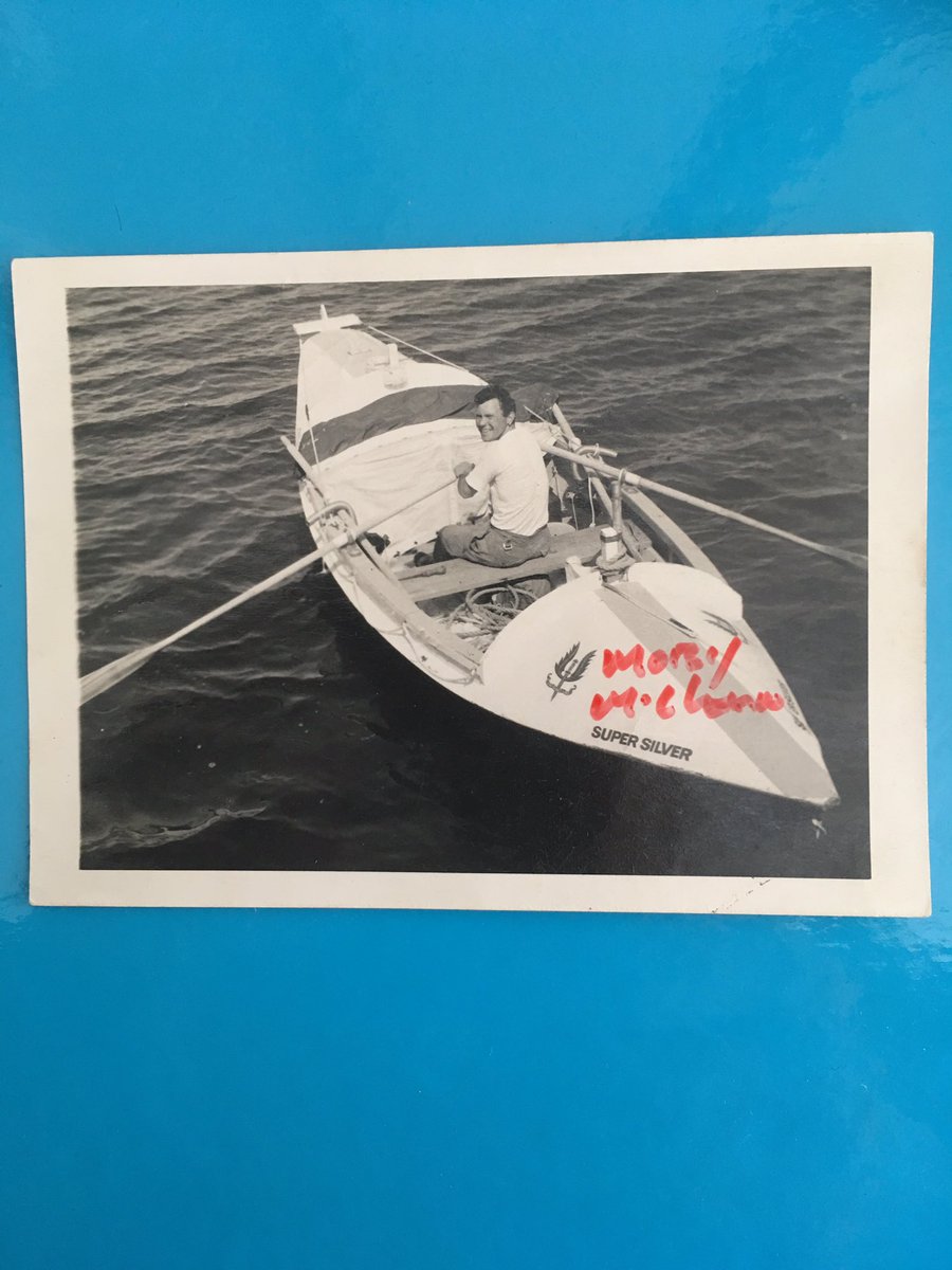 lanticsolo's tweet photo. Been invited to visit Tom McClean who rowed the Atlantic solo in 1969. My inspiration since I spent the day with him at boat show in 1970. https://t.co/9yGuS7rfqW