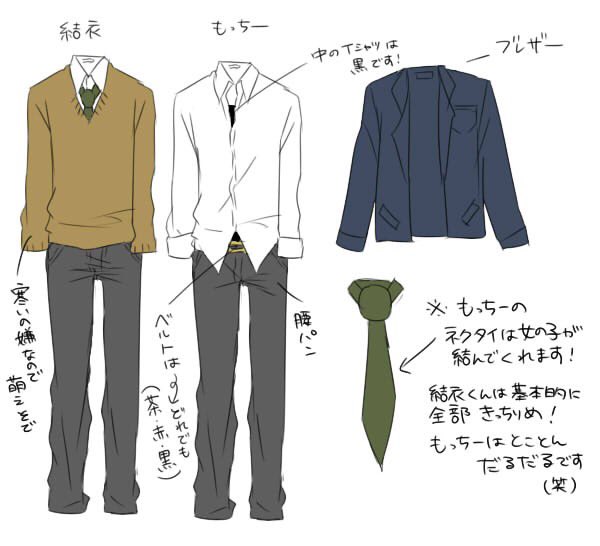 最近載せられる絵がなくて😢去年描いた学生もちゆいのコスプレをしてくれるってフォロワーさんが言ってくれたので細かい制服のラフでも…😊 