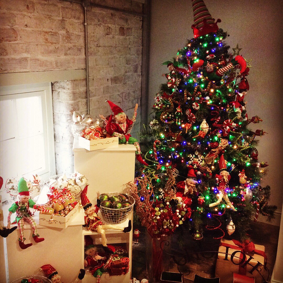 ninetoeleven's tweet photo. Christmas has arrived at @ninetoeleven #kaemingk #floralsilk #heavensends #stoneglow #woodland #victorian #naughtyelf #fairytale #Malton https://t.co/SoMBRz6pDI
