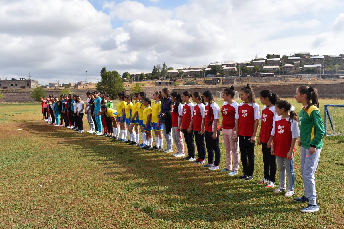 differentequal1's tweet photo. @GOALSarmenia in cooperation with @WVArmenia's "Caring for Equality" project, organized a #football tournament for 40 #girls from Artik. https://t.co/qIcpGOKfoA