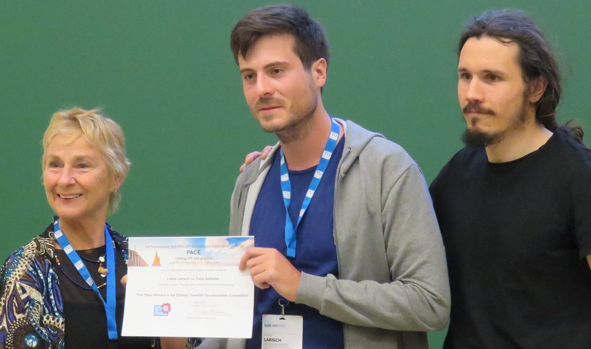 KAUST_CEMSE's tweet photo. CS student Lukas Larisch from KAUST won the #PACE2017 Parameterized Algorithms & Computational Experiments Challenge
https://t.co/rnK6Z9bpg4 https://t.co/ix4UAISwtl