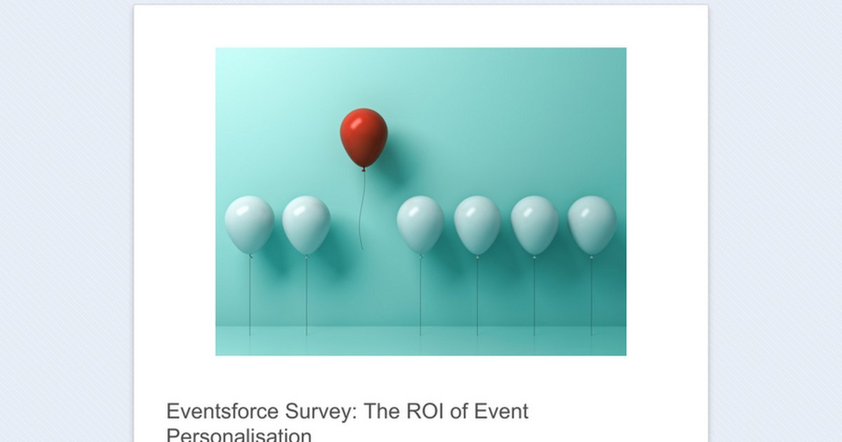 #eventprofs! Is personalization worth the time and effort?  Take part in this 2-min survey for a chance to win!  bit.ly/2yqNC4u